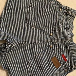 Wrangler blue striped shorts, women’s size 1,2